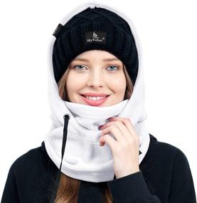 img 3 attached to ❄️ Cold Weather Fleece Balaclava Ski Mask, Wind-Resistant Winter Face Mask for Men and Women - Shy Velvet