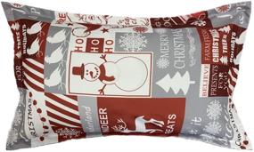 img 2 attached to Qjmiaofang Christmas Snowflake Reindeer Pillowcase