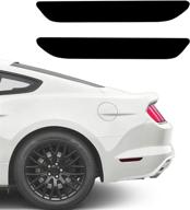 enhance your ford mustang's look with ndrush blackout side marker lights vinyl tint film - a precut overlay wrap cover for 2015-2019 models logo