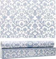 elodie essentials royal damask scented drawer and shelf liners - 6 large non-adhesive sheets for closet shelves and dresser drawers (fresh linen fragrance) логотип