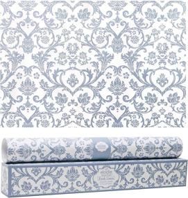 img 4 attached to Elodie Essentials Royal Damask Scented Drawer and Shelf Liners - 6 Large Non-Adhesive Sheets for Closet Shelves and Dresser Drawers (Fresh Linen Fragrance)