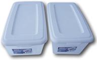 👠 sterilite 6 quart storage bin shoe box - clear/white - pack of 2: organize and protect your footwear logo