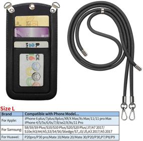 img 3 attached to 👜 Takyu Leather Crossbody Handbags & Wallets with Phone Lanyard for Women