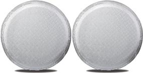 img 3 attached to MOONET Tire Covers For RV Wheel (2 Pack Silver)