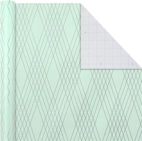 img 2 attached to Hallmark All Occasion Wrapping Paper Bundle - Blush, Aqua, Mint, Silver (3-Pack: 105 sq. ft. 🎁 ttl.) with Cut Lines on Reverse - Perfect for Birthdays, Mothers Day, Weddings, Easter, Bridal Showers, Baby Showers