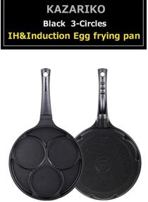img 2 attached to 🍳 Induction Egg Frying Pan - 3-Cup Three Mold | For Induction and All Heat Sources | Korean Cookware Non-Stick Baking Egg Pan | Versatile Cooker for Various Recipes