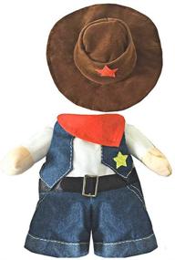 img 1 attached to 🤠 NACOCO Cowboy Dog Costume with Hat: Perfect Halloween Outfit for Your Feline Friends and Tiny Dogs
