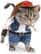 🤠 nacoco cowboy dog costume with hat: perfect halloween outfit for your feline friends and tiny dogs logo