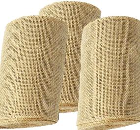 img 4 attached to 3-Pack of Burlap Ribbon, 5-1/2 Inches