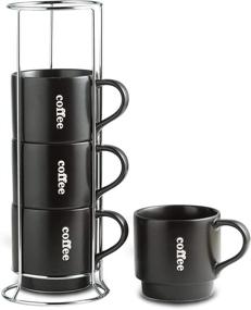 img 3 attached to Space-Saving Stackable Coffee Mug Set Holder: Ideal for Neat and Organized Kitchen Counters