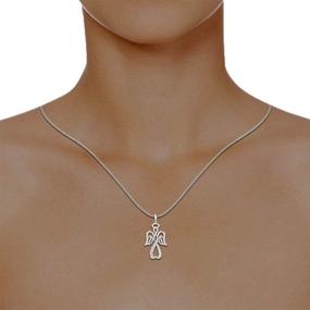 img 1 attached to Girls' Jewelry - Certified Sterling Pendant with Natural Diamond