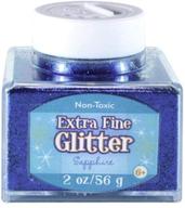 sulyn extra fine sapphire blue glitter stacker jar - 2oz, non-toxic, stackable & reusable, easy dispensing & mess reduction, sul50867 logo