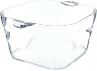prodyne clear big square party beverage tub: keeping drinks chilled for your next gathering logo