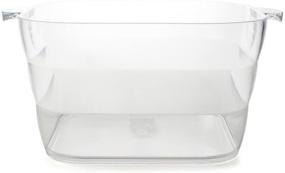 img 1 attached to Prodyne Clear Big Square Party Beverage Tub: Keeping Drinks Chilled for Your Next Gathering