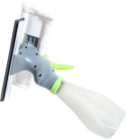 img 1 attached to BestofTech 3 in 1 Spray Scrub Scrape Microfiber Window Squeegee: The Ultimate Multi-purpose Cleaning Solution for Windows, Showers, Glass, and More!