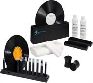 🔝 premium record washer deep cleaning system - complete cleaner kit by record-happy | includes drying rack, 10oz cleaning solution, 2 brushes, cloths, and accessories | ideal for 33 and 45 rpm lp albums | preserve the pristine condition of your vinyl records logo