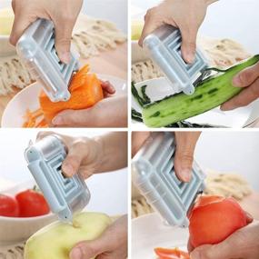 img 2 attached to 🔪 Versatile 3 in 1 Peeler: Efficiently Peel Vegetables and Fruits with Stainless Steel Blades - The Ultimate Kitchen Tool