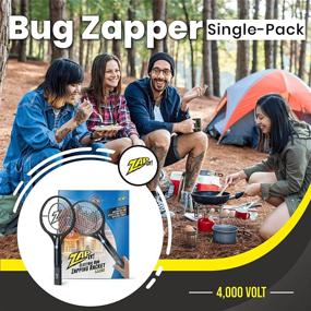 img 3 attached to 🔋 Rechargeable Bug Zapper Racket - ZAP IT! 4,000 Volt, USB Charging Cable