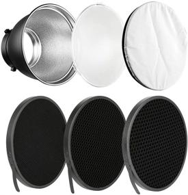 img 4 attached to 🔦 Enhance Light Control with Soonpho 7" Standard Reflector Diffuser Lamp Shade Dish - Bowens Mount Studio Strobe Flash Accessory
