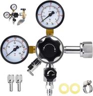 🍺 mrbrew cga-320 keg regulator: adjustable pressure beer regulator with safety valve and quick disconnect co2 kegerator adapter logo