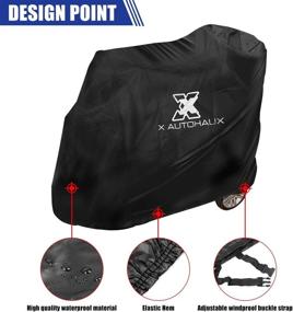 img 1 attached to AUTOHAUX 72X30X62Inches Motorbike Mobility Waterproof