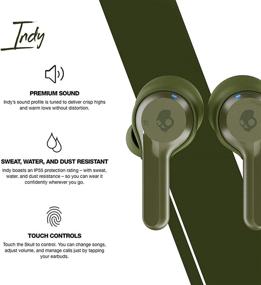 img 2 attached to Skullcandy Indy True Wireless In-Ear Earbud - Olive (Renewed)