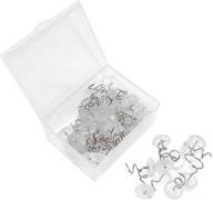 💪 keep bedskirts and cushions secure with 50 powerful clear head twist pins - no damage guarantee! logo