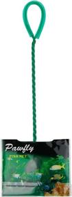 img 3 attached to 🐠 Pawfly Green 4 Inch Aquarium Net with Fine Mesh for Small Fish Catching - Plastic Handle Included