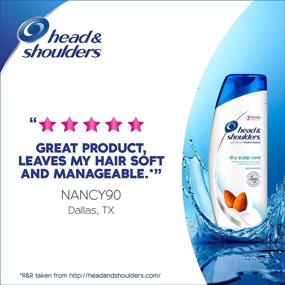 img 3 attached to 🧴 Head & Shoulders Dry Scalp Care с маслом миндаля от перхоти - 23,7 жидких унций (пакет из 2): Улучшите здоровье вашей кожи головы.