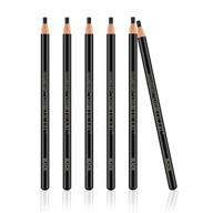 🏻 ownest 6pcs pull cord peel-off eyebrow pencil tattoo makeup set: waterproof, long-lasting liner for microblading, filling, and outlining - black logo