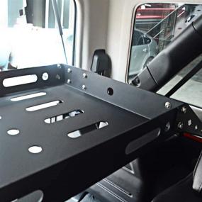 img 1 attached to 🚗 AL4X4 Внутренняя задняя корзина для грузов: Алюминиевый багажный багажник для Jeep Wrangler JL 4 двери 2018-2020