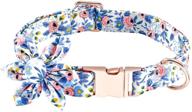 🌺 cibaabo flower dog collar for females, cute design with adjustable metal buckle and d ring for small, medium, and large dogs logo