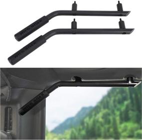 img 2 attached to 🚗 YORKING Steel Grab Handles for Jeep Wrangler JK (2007-2018) - Front & Rear Roll Bar Grip
