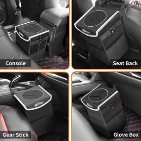 img 2 attached to 🚗 NIUTA Car Trash Can: Waterproof, Foldable, and Spacious for Car/SUV/Truck/Minivan/Auto (Large Size)