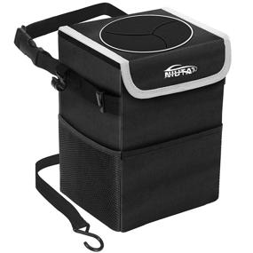 img 4 attached to 🚗 NIUTA Car Trash Can: Waterproof, Foldable, and Spacious for Car/SUV/Truck/Minivan/Auto (Large Size)