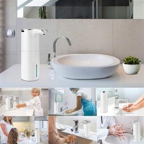img 1 attached to 🧼 Rechargeable Electric Foaming Soap Dispenser - Oyye 450ml Touchless Soap Dispenser with Adjustable Infrared Motion Sensor Switches - Ideal for Bathroom, Kitchen, Office, or Hotel Use