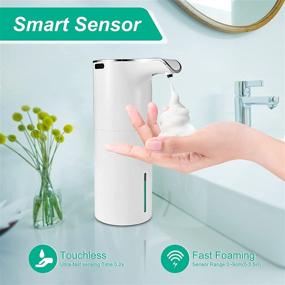 img 3 attached to 🧼 Rechargeable Electric Foaming Soap Dispenser - Oyye 450ml Touchless Soap Dispenser with Adjustable Infrared Motion Sensor Switches - Ideal for Bathroom, Kitchen, Office, or Hotel Use