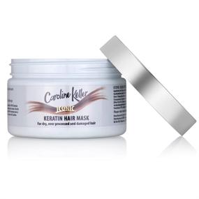 img 4 attached to Ultimate Keratin Hair Mask: Intensive Treatment for Dry & Damaged Hair 🧖 with Argan Oil and Shea Butter. Repairs Split Ends, Deeply Conditions - 11.6 OZ.