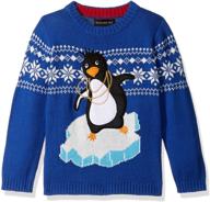 🐧 blizzard bay boys ugly christmas sweater with penguin design logo