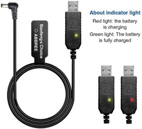 img 3 attached to 🔌 Baofeng UV-82/UV-82HP/UV-82L USB Cable Battery Charger - Portable Two-Way Radio Charger with Indicator Light