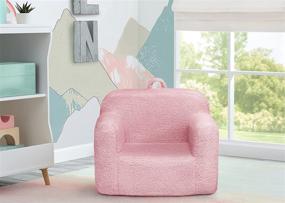 img 2 attached to Ultimate Comfort and Style: Delta Children Cozee Sherpa Chair, Pink