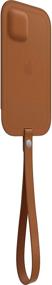 img 2 attached to 📱 Кожаный чехол Apple с технологией MagSafe для iPhone 12 Pro Max коричневого цвета "Saddle Brown": Стильная и функциональная защита.