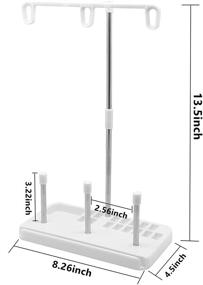 img 3 attached to YEQIN Domestic Sewing Machine Thread Spool Holder Stand - Holds 3 Spools, Ideal for Home-Based Embroidery and Sewing - Available in Four Colors