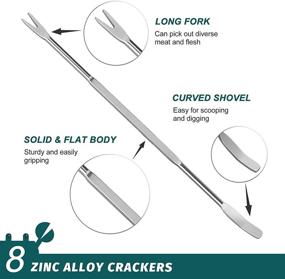 img 1 attached to 🦞 HIGH QUALITY HIWARE 10-Piece Seafood Crackers & Forks Set - Stainless Steel Lobster Crackers and Picks - Dishwasher Safe Crab Leg Cracker Tools