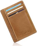 goiacii minimalist wallets genuine blocking logo