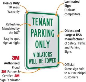 img 1 attached to Tenant Parking Only Violators Reflective Occupational Health & Safety Products