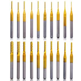 img 4 attached to 🔧 Acelane 20Pcs CNC Router Bits: Precision Engraving, Drilling, and Milling Tool for PCB, Moulds, Plastic, Carbon Fiber, and Hardwood