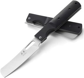 img 3 attached to 🔪 Острый японский складной карманный нож MIKI с кухонным лезвием из нержавеющей стали 440A для активного отдыха на природе и готовки.