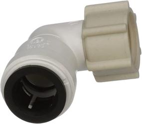 img 2 attached to 💦 Watts P-635 CTS Quick Female Swivel Elbow Water Plumbing Connector, 1/2 Inch, White