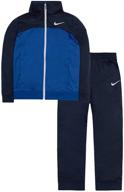 🩳 shop the stylish nike little boys' futura tricot jacket and pants set logo